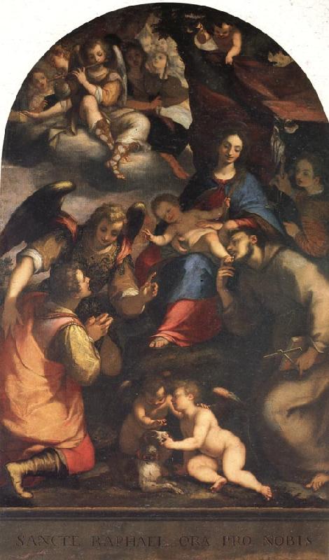  Madonna and Child with St.Anthony of Padua,Tobias,and the Archangel Ra-Phael